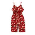 thumbnail image 1 of TheFound Barboteuse d'Été Sans Manches pour Bébés Filles Col en V Taille Haute, 1 of 9