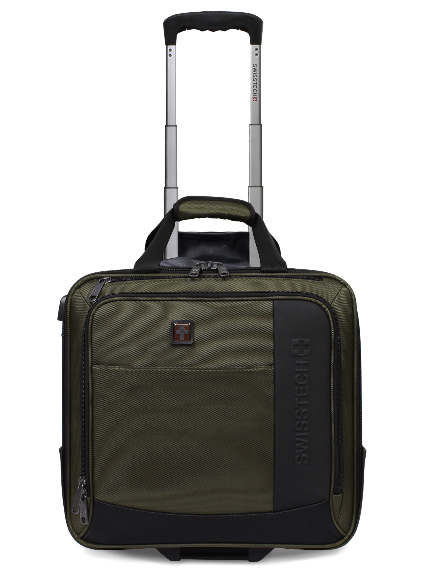 SwissTech Urban Trek 16.5" Under-seater Carry On Luggage, Olive (Walmart Exclusive) - image 2 of 12