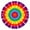 Rainbow Tie Dye, variant on Colorful Rainbow Tie Dye Spiral Pattern Round Fitted Tablecloth with Elastic Edge,Dining Table Cover Waterproof,Outdoor Round Tablecloth for Camping,Dining,Indoor and Outdoor