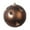 Mocha, variant on Vickerman 6" Matte Plum Ball Ornament with Gold and Black Brush Strokes, 2 per bag.