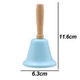 thumbnail image 2 of Loud Hand Call Bell with Wooden Handle，Christmas Jingle Bells, 2 of 5