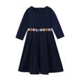thumbnail image 6 of SONGGE Toddler Girls Long Sleeve Abaya Dress And Scarf Outfit Sets For Baby Kids Cartoon Comfort Clothing Sets, 6 of 8