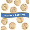 thumbnail image 3 of Educational Snacks I States & Capitals Featuring 50 States I Alaska to Wyoming (30) 1oz Bags | Sweet Vanilla Crackers ALL NATURAL, NON-GMO & NUT FREE, 3 of 6