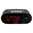 thumbnail image 1 of Sharp - Reloj despertador digital f&aacute;cil de leer con puerto de alimentaci&oacute;n USB de 2 A de alta velocidad, carga tu tel&eacute;fono, tablet Funcionamiento sencillo y f&aacu, 1 of 6