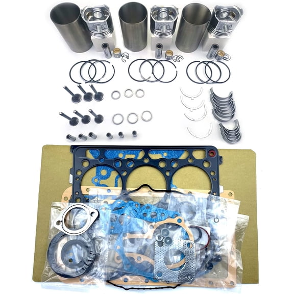 Seapple Yanmar 3TNA72 3TNA72UJ 3TNA72-UJ Engine Rebuild Kit Compatible with Mini Digger Tractor Generator Etc