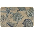 thumbnail image 1 of CounterArt "Coastal Sketch" Decorative Low Profile Indoor/Outdoor Floor Mat 29.5” by 17.75”., 1 of 6