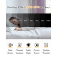 thumbnail image 5 of Light Purple White Blackout Curtains 54 Inches Long for Bedroom, Gradient Solid Stripes Geometric Thermal Insulated Room Darkening Black Out Window Curtain Panels Grommet Drapes for Living Room, 5 of 8