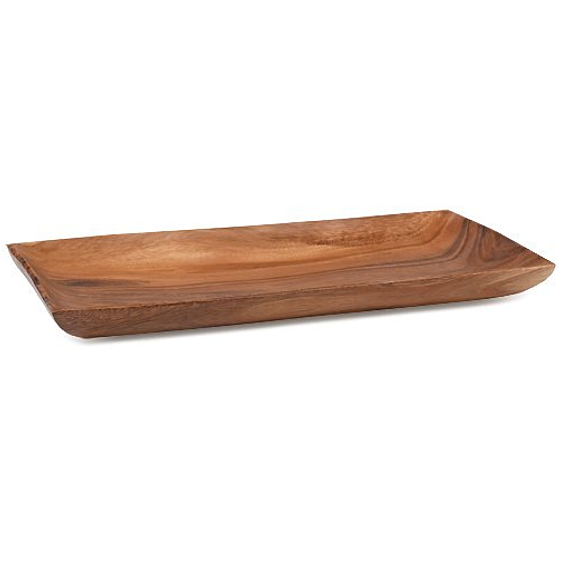 Acacia Wood 1.5" x 11" x 17.5" Rectangular Tray