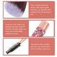 thumbnail image 3 of SHINYPASING 1Set Portable Pink Rhinestone Makeup Brush Set Artificial Fiber Cosmetics Tool, 3 of 6