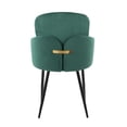 thumbnail image 5 of LumiSource Black Metal, Green Velvet, Gold Metal Dahlia Dining Chair - Set of 2, 5 of 8