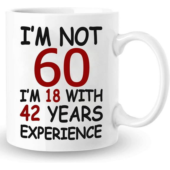 60th Birthday Gifts for Women Men, Gifts for 60 Year Old Women Men, 60 Year Old Birthday Gifts for Women Men, 1964 Birthday Gifts Coffee Mug for Men Women, Happy 60th Birthday Gift Idea, 11oz