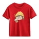 thumbnail image 5 of Blusas y camisas de manga corta con cuello redondo para niños Camiseta de verano de manga corta estampada para niñas Jersey elegante de cuello redondo para niñas Top de algodón para niños, 5 of 6