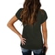 thumbnail image 5 of Blusa con ribete de encaje, blusa de manga corta con escote en V y mangas tipo pétalo Blusa con escote en V y mangas tipo pétalo Salida de alta intensidad, 5 of 5