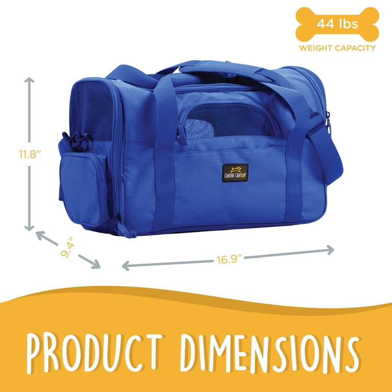 Canine Canyon Bella Airline-Approved Dog Duffel Carrier, Bright