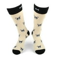 thumbnail image 3 of Urban-Peacock Men's Novelty Fun Crew Socks - French Bulldog - Beige, 3 of 5