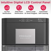 Frigidaire Gallery 44 lbs. Nugget Ice Maker, Self-Cleaning Countertop Soft Pellet Ice Machine with Controls, Black