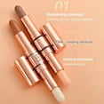 thumbnail image 2 of Double Head Makeup Stick-Highlighter & Contour, Natural Double-End Highlight Contour Stick with Face/Eye Shadow/Nose/Hairline, 2 of 9