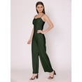 thumbnail image 4 of HERE&NOW Women's Solid Jump Suit Dress Sleeveless Casual Strappy Summer Wear Slip On Attched Top And Bottom Set, 4 of 7