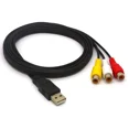 thumbnail image 3 of Usb Male To 3 Rca Av Audio Video 5Ft Cable Adapter For Tv Hdtv Dvd 1080P Us, 3 of 5