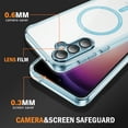 thumbnail image 4 of Dteck Magnetic Case for Samsung Galaxy A15,Shockproof Clear Case Compatible with MagSafe Back Cover for Galaxy A15 5G,Blue, 4 of 7