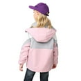 thumbnail image 2 of Uccdo Boys Girls Hooded Windbreaker Rain Jackets With Detachable Fleece Sweatshirts, Kids 2-in-1 Warm Fleece Lined Parka Coats Raincoats 3-13Y, 2 of 7