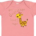 thumbnail image 4 of Inktastic My Godfather Loves Me- Cute Giraffe Boys or Girls Baby Bodysuit, 4 of 5