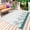 Turquoise, variant on Aqua Coastal Shell Outdoor Rug 3x5 Ft - Reversible Patio Rug Outdoor Camping Rugs, Nautical Coral Starfish Seahorse Washable Indoor Outdoor Area Rugs, Non-Slip Outdoor Carpet Runner for Deck/Porch