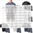 thumbnail image 3 of Maqroz Mens Two Piece Workout Sets Short Sleeve Crewneck T-Shirts Drawstring Shorts Casual Athletic Activewear Solid Gym Suits Summer Outfits, 3 of 5