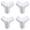 White, variant on Silicone Corner Protectors 4 Pack Self Adhesive Bumpers - Food Grade Anti Collision Edge Guards for Furniture Table Counter Range Hood, Soft Shock Absorbing Guards for Home Office and Baby Safety