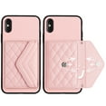 thumbnail image 5 of Allytech iPhone XS / iPhone X Wallet Case with Hand Wrist, PU Leather RFID Blocking Cards Slots Shockproof Stand Feature Bumper Magnetic Closure Slim Shell Phone Case for Apple iPhone XS/X, Pink, 5 of 9
