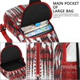 thumbnail image 4 of Sling Backpack,Red Christmas Pattern Crossbody Bag with Water Bottle Holder,Waterproof Sling Bag for Men/Women with Chest Phone Holder for Hiking,Travel, 4 of 6