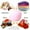 Pink, variant on Kids Stuffed Animal Plush Toy Storage Bean Bag Soft Pouch Stripe Fabric Chair