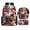 1, variant on 10 Styles Anime Warrior Print 17" 3-Piece Backpack Set, Casual Daypack with Lunch Bag & Pencil Case