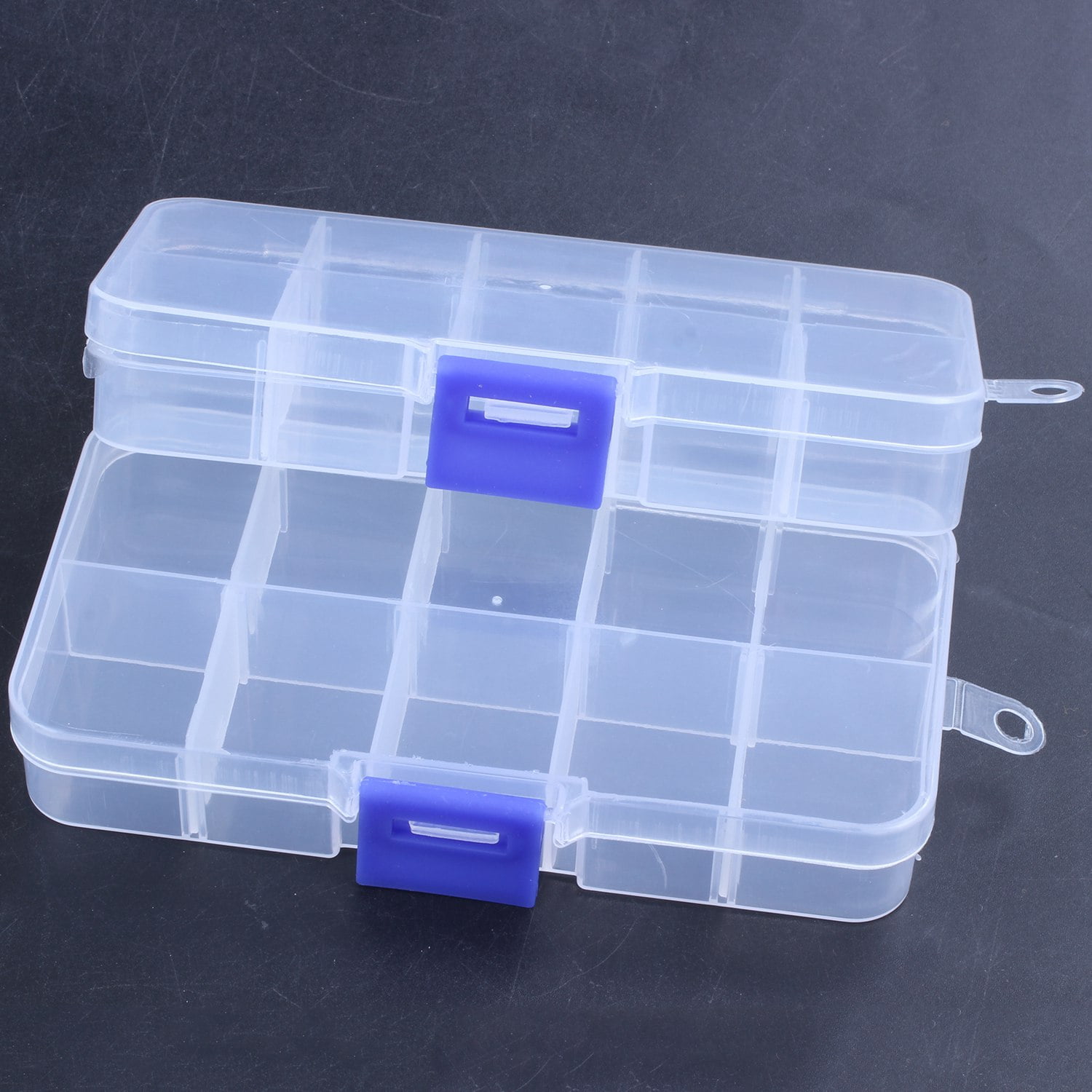 2Pcs 10-Slot Portable Plastique résistances composant électronique Case Box S8U4 