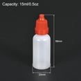 thumbnail image 2 of Uxcell Plastic 15ml/0.5 oz Small Mouth Drop Bottle Red 8 Pack, 2 of 6