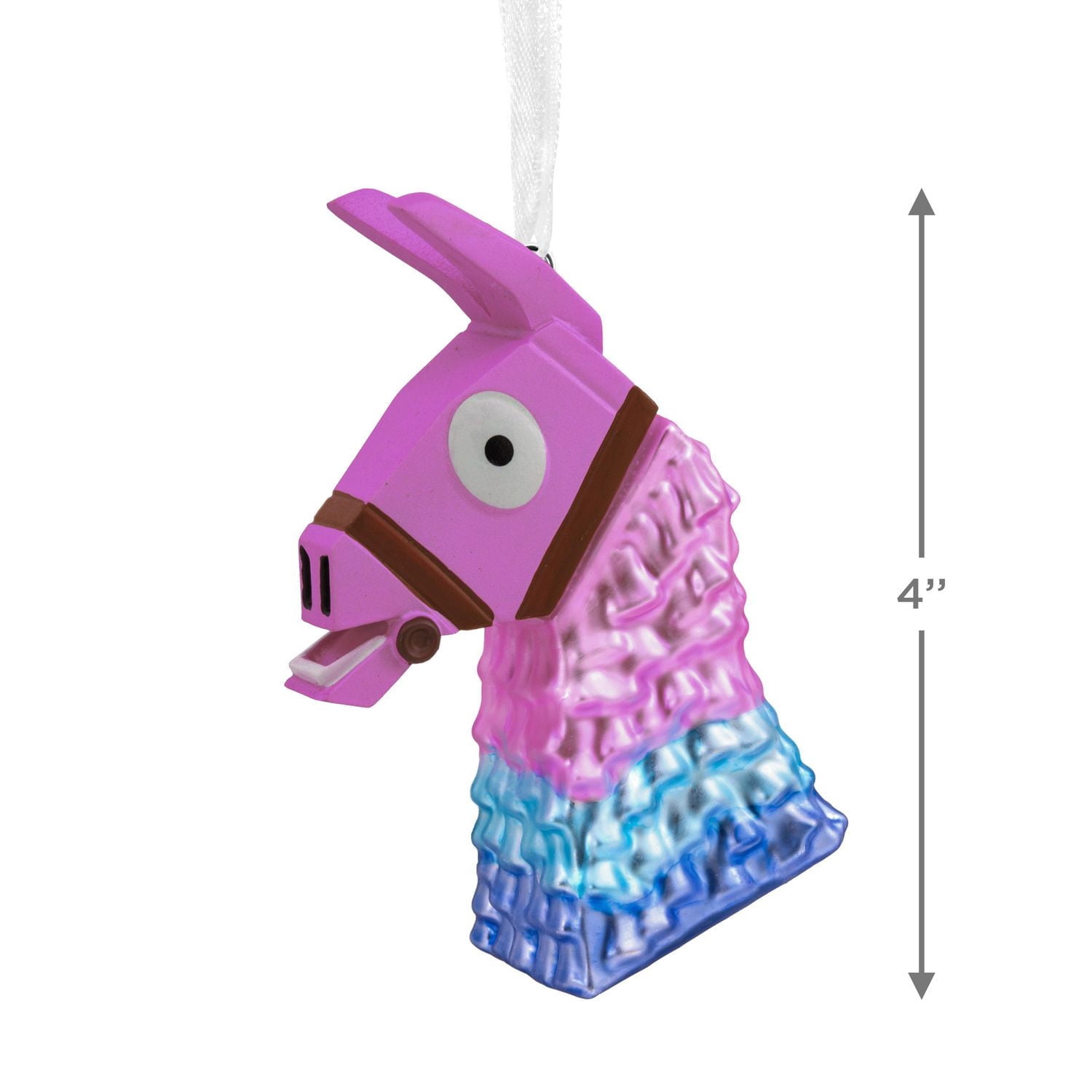 Hallmark Christmas Ornament (Fortnite Loot Llama Head Blown Glass)