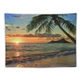 thumbnail image 5 of Orinice Sunset Palm Tree Tapestry Wall Hanging Unique Style Graphic Tapestries Home Decor for Living Room Bedroom Apartment Farmhouse Dorm Wall Art 60x50inch, 5 of 6