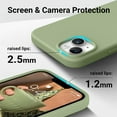 thumbnail image 3 of Compatible with iPhone 14 Plus Case, [Upgraded Liquid Silicone] [Soft Anti-Scratch Microfiber Lining] Shockproof Full Body Protective Phone Case for iPhone 14 Plus, 6.7 inch, Tea Green, 3 of 12