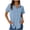 Light Blue, variant on Purcolt Womens Button Down Shirt Casual Short Roll-up Sleeve Loose Fit Laple Collared Work Plain Blouse Tops with Pockets S-3XL