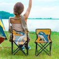 thumbnail image 5 of BZSMCE Camping Chairs Modern Joyful Splash Pattern Folding chair, 5 of 8