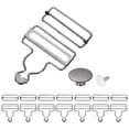 thumbnail image 1 of Uxcell 8 Set Hebillas de overoles de metal, Clips de tirantes de 2" para overoles, Reemplazo de hebilla ajustable con deslizadores y botones para pantalones de tirantes, Gris oscuro, 1 of 6