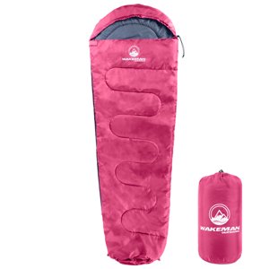 Wakeman Cold Weather Mummy Sleeping Bag 25°F Pink