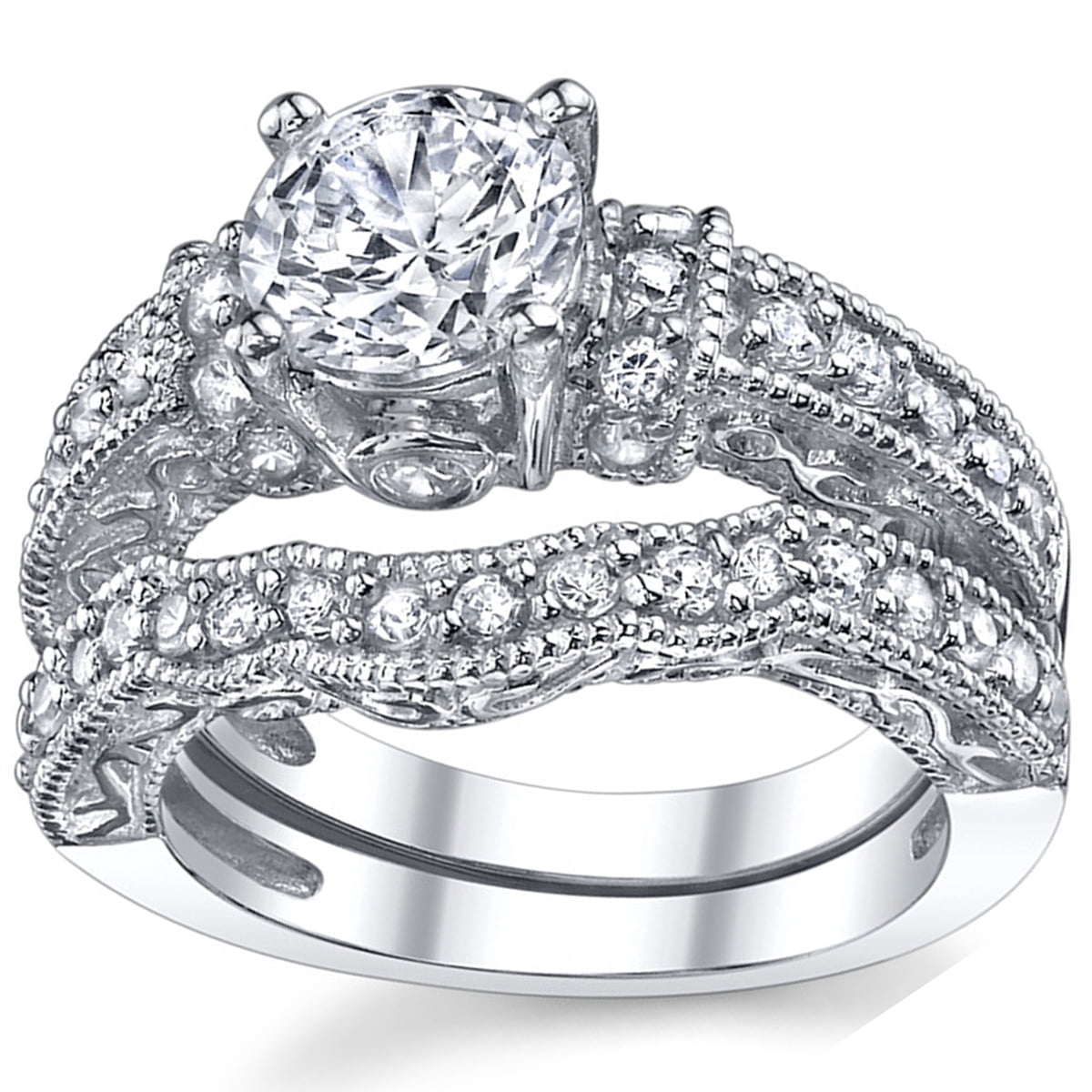 Bague En Argent Massif - Poids 13,85 Grammes - Taille à Vérifier, Occasion