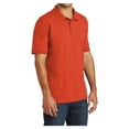 thumbnail image 4 of Mafoose Mens Core Blend Jersey Knit Male Polo Orange S, 4 of 6