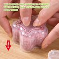 thumbnail image 4 of Moule à Riz Sushi 4 Pack, Moule à Riz Triangle Outils de Cuisson Diy, Antiadhésif (Transparent, triangle-L), 4 of 8
