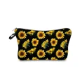 thumbnail image 1 of Neceser para mujer, neceser impermeable con diseño de girasol, neceser de gran capacidad, accesorio de viaje para regalo, 1 of 5