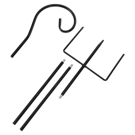 Worgeous Ground Hanging Shepherd Hook Garden Lawn Inserting Shepherd Hook Flowerpot Lights Hanging Hook