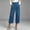 Sky Blue, variant on BUIGTTKLOP Capri Jeans for Women High Waisted Denim Capris Wrap Front Dressy Casual Wide Leg Summer Cropped Trousers