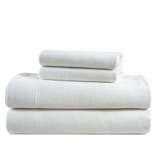 Juego de sábanas LANE LINEN de franela de algodón para cama king size, 100% algodón