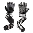 thumbnail image 4 of Guantes de entrenamiento con protector de manos, antideslizantes, ligeros y cómodos para entrenamiento deportivo. gris, 4 of 8